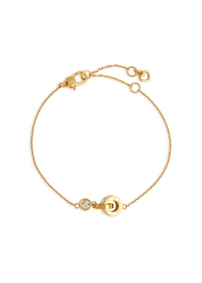 Kate Spade New York Set In Stone Interlink Bracelet In Gold