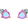 Kate Spade New York Shine Me Up Stud Earrings In Pink/gold Multi