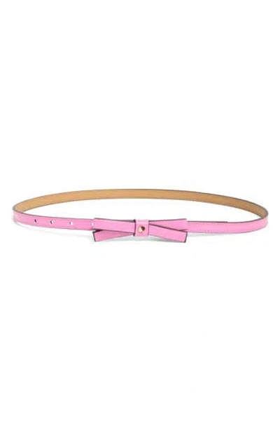 Kate Spade New York Shoestring Bow Belt In Pink