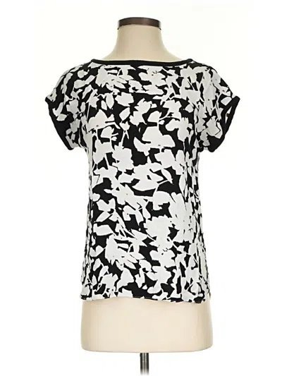 Pre-owned Kate Spade New York Short Sleeve Blouse In Black