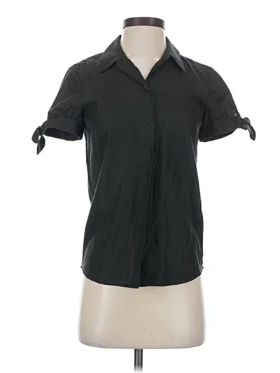 Pre-owned Kate Spade New York Short Sleeve Blouse In Black