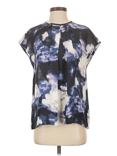 Pre-owned Kate Spade New York Short Sleeve Blouse In Blue