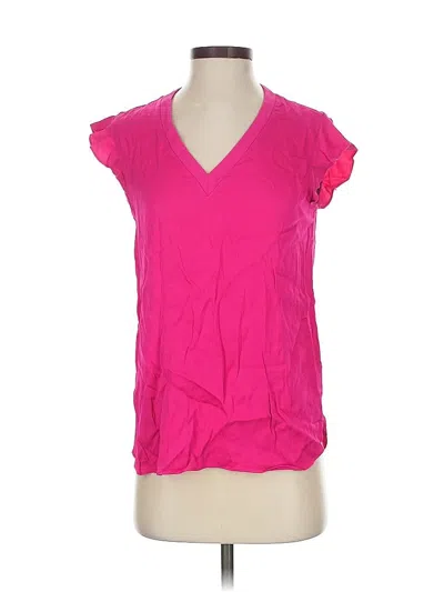 Pre-owned Kate Spade New York Short Sleeve Blouse In Pink