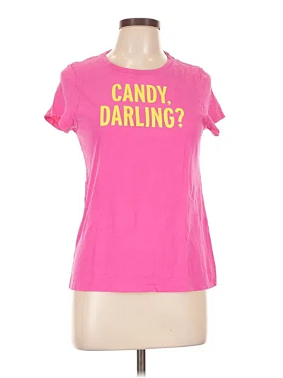 Pre-owned Kate Spade New York Short Sleeve T-shirt In Pink