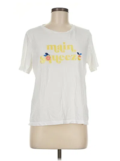 Pre-owned Kate Spade New York Short Sleeve T-shirt In White