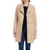 Kate Spade New York Short Trench Coat In Spring Khaki