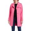 Kate Spade New York Short Trench Coat In Watermelon Pink
