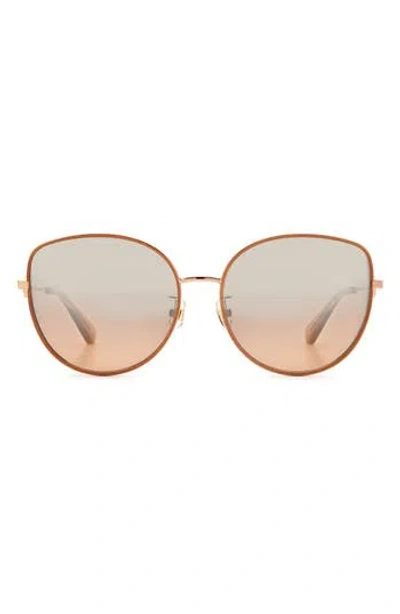 Kate Spade New York Sicilia 60mm Cat Eye Sunglasses In Gold