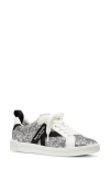 Kate Spade K As In Kate Glitter Court Sneakers In Silver Multi.