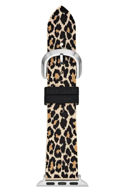 Kate Spade New York Silicone Apple Watch® Watchband In Brown