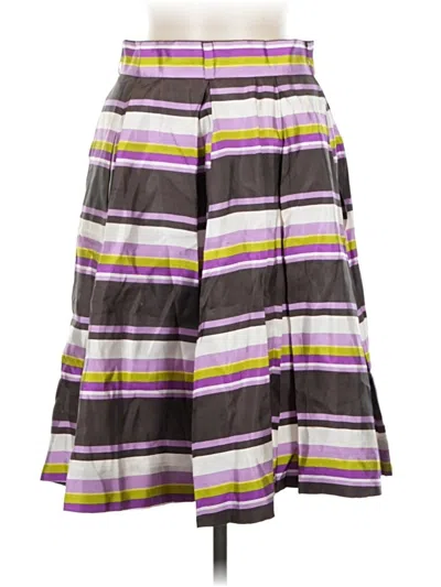 Pre-owned Kate Spade New York Silk Skirt In Purple