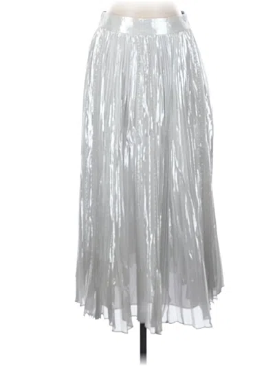 Pre-owned Kate Spade New York Silk Skirt In Silver