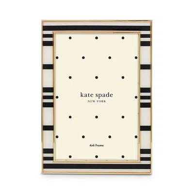 Kate Spade New York Sitting Pretty 4 X 6 Stripe Frame In Multi
