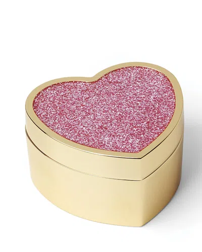 KATE SPADE KATE SPADE NEW YORK SITTING PRETTY PINK GLITTER HEART BOX