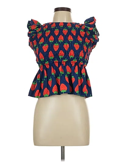 Pre-owned Kate Spade New York Sleeveless Blouse In Blue