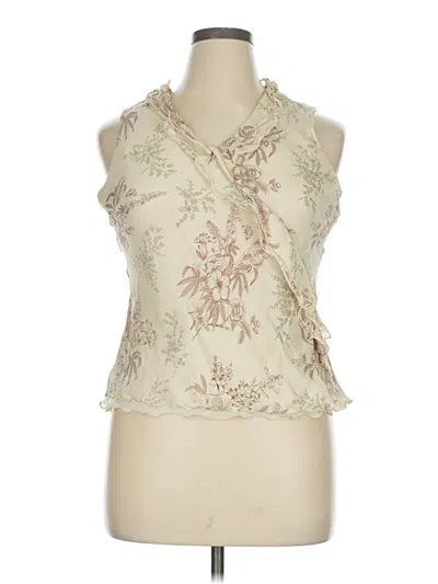 Pre-owned Kate Spade New York Sleeveless Blouse In Ivory
