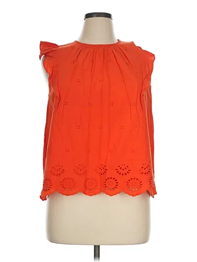 Pre-owned Kate Spade New York Sleeveless Blouse In Orange