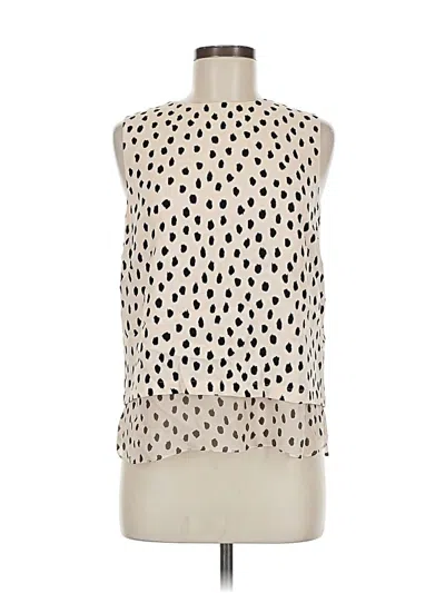 Pre-owned Kate Spade New York Sleeveless Blouse In White