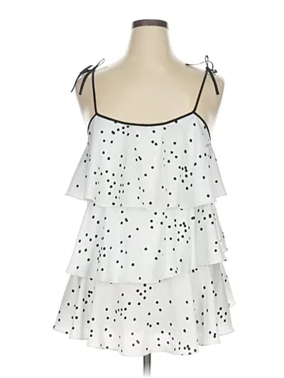 Pre-owned Kate Spade New York Sleeveless Blouse In White