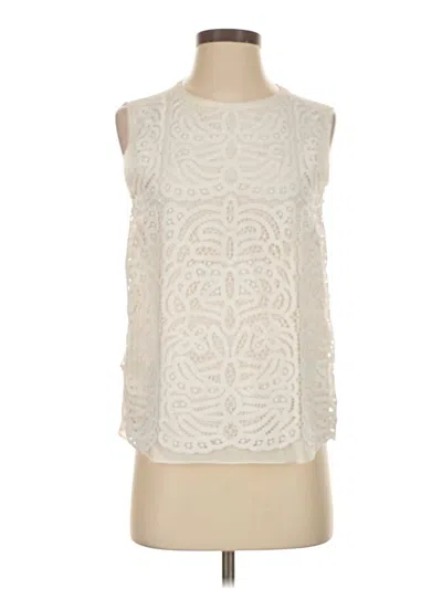 Pre-owned Kate Spade New York Sleeveless Blouse In White