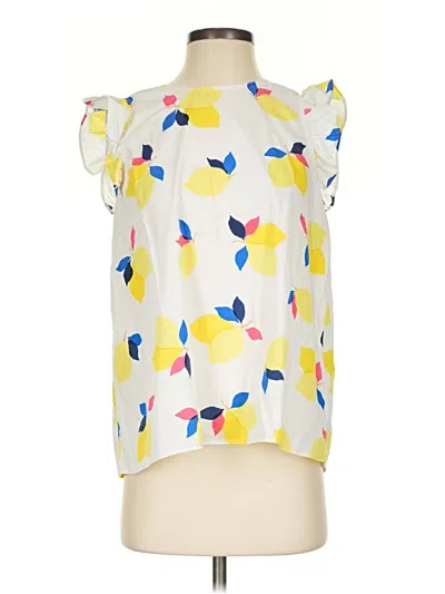 Pre-owned Kate Spade New York Sleeveless Blouse In Yellow