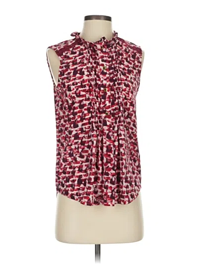Pre-owned Kate Spade New York Sleeveless Button Down Shirt In Red