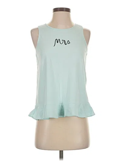 Pre-owned Kate Spade New York Sleeveless Top Teal Halter Neckline Tops In Blue