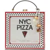 Kate Spade Slice 3d Pizza Box Tote Bag In White Multi