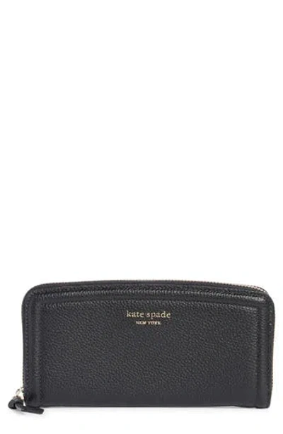 Kate Spade New York Slim Continental Wallet In Black