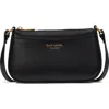 Kate Spade Small Bleecker Saffiano Leather Crossbody Bag In Black