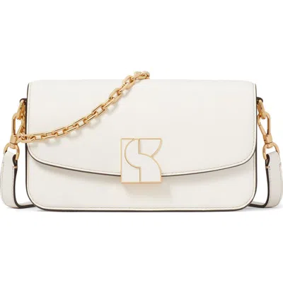 Kate Spade New York Small Dakota Smooth Leather Crossbody Bag In Neutral