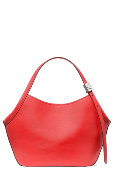 Kate Spade New York Small Deco Fine Grain Leather Tulip Top Handle Bag In Red