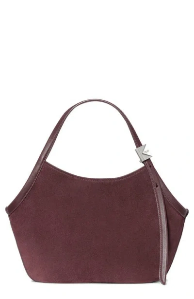 Kate Spade New York Small Deco Suede Tulip Tote In Purple