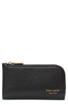 Kate Spade New York Small Devin Pebble Leather Bifold Wallet In Black