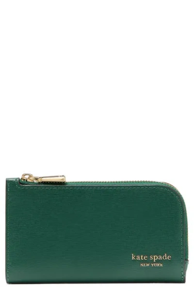 Kate Spade New York Small Devin Saffiano Leather Bifold Wallet In Arugula