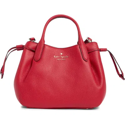 Kate Spade New York Small Dumpling Leather Satchel In Red
