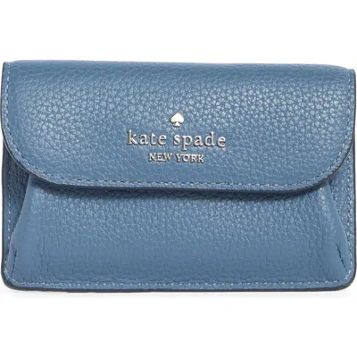 Kate Spade New York Small Flap Card Wallet In Blue