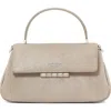 Kate Spade New York Small Grace Glitter Suede Top Handle Bag In Silver