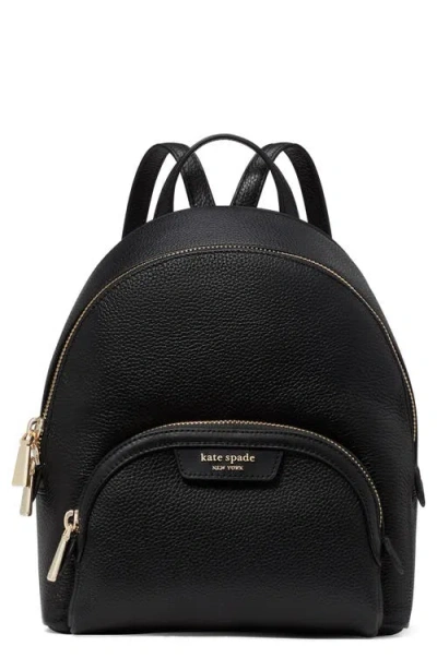 Kate Spade New York Small Hudson Pebbled Leather Backpack In Black