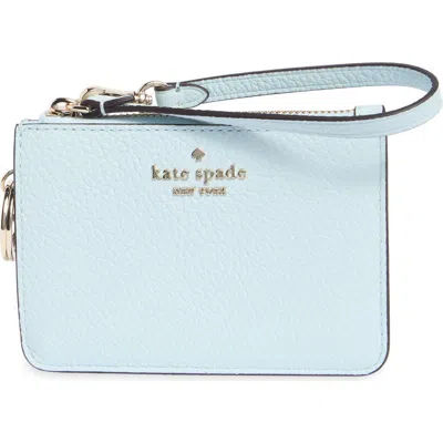 Kate Spade New York Small Lena Leather Card Case In Crisp Sky