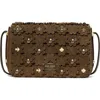 Kate Spade New York Small Liv Floral Embellished Flap Crossbody Bag