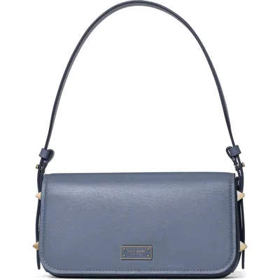 Kate Spade New York Small Liv Leather East/west Shoulder Bag In Gray