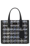 Kate Spade New York Small Manhattan Plaid Tweed Tote In Multi