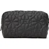 Kate Spade New York Small Tilly Quilted Fabric Cosmetics Case In Black
