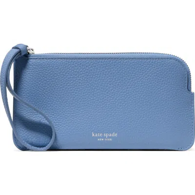 Kate Spade New York Small Zippy Pebble Leather Wristlet