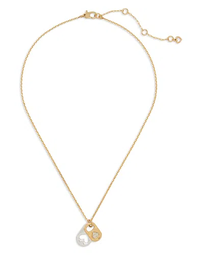 Kate Spade New York Snack Time Pop Tab Charm Pendant Necklace In Two Tone, 16-19 In Gold