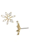 Kate Spade New York Snow Day Snowflake Stud Earrings In Gold