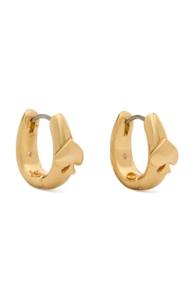 Kate Spade New York So Spade Huggie Hoop Earrings In Gold