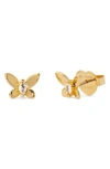 KATE SPADE KATE SPADE NEW YORK SOCIAL BUTTERFLY MINI STUD EARRINGS