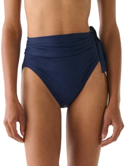 Kate Spade New York Solids High Waist Bottom In Gray